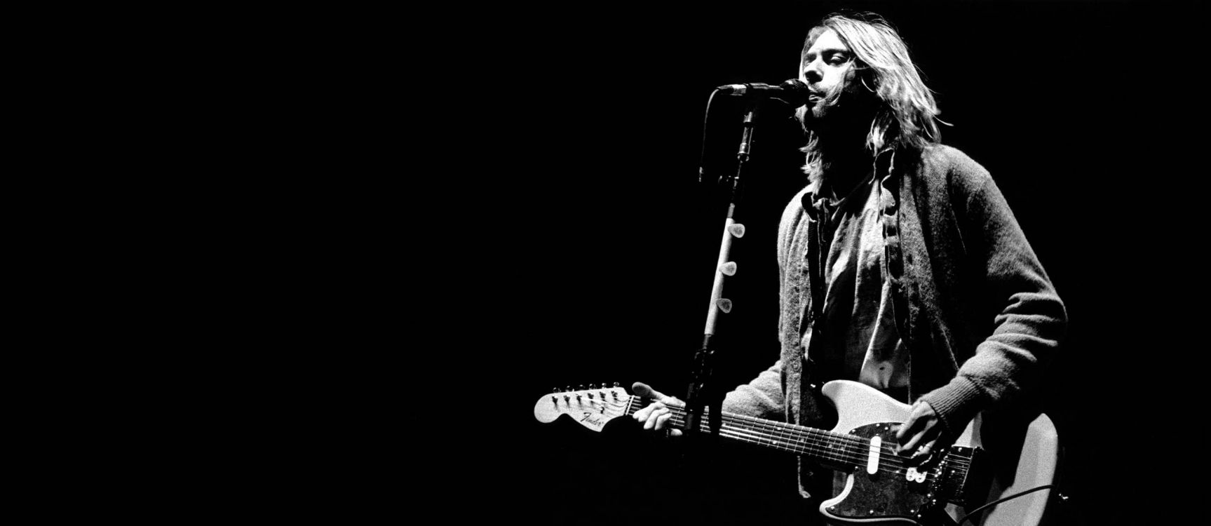 Обои нирвана, гитара, музыкант, гитарист, музыка в разрешении 2624x1139