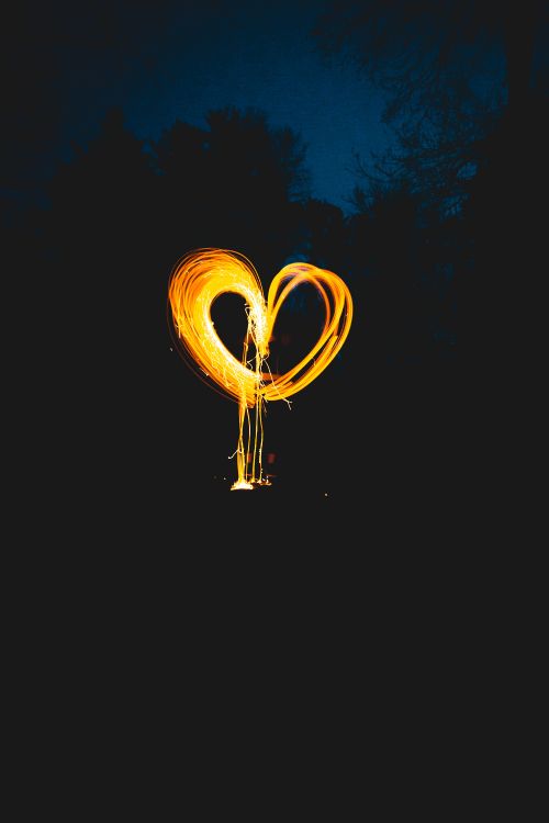 Обои сердце, символ, графика, желтый, любовь в разрешении 4000x6000