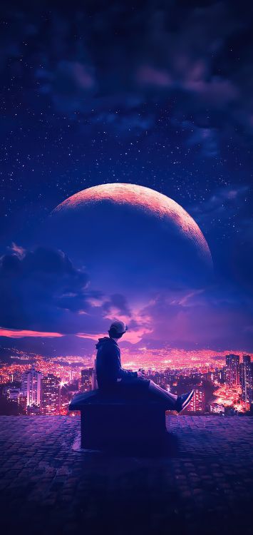 Обои фэнтези, облако, атмосфера, мир, свет в разрешении 1422x3000