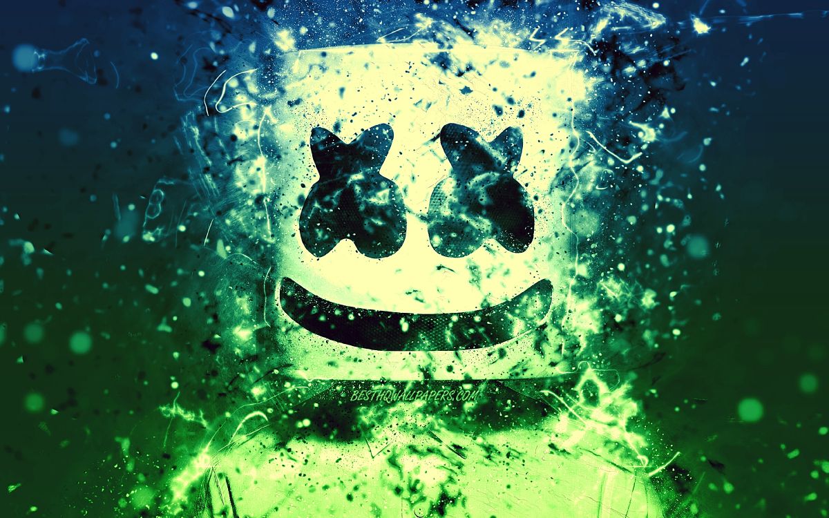 Обои зеленый, вода, графический дизайн, падение, графика в разрешении 3840x2400