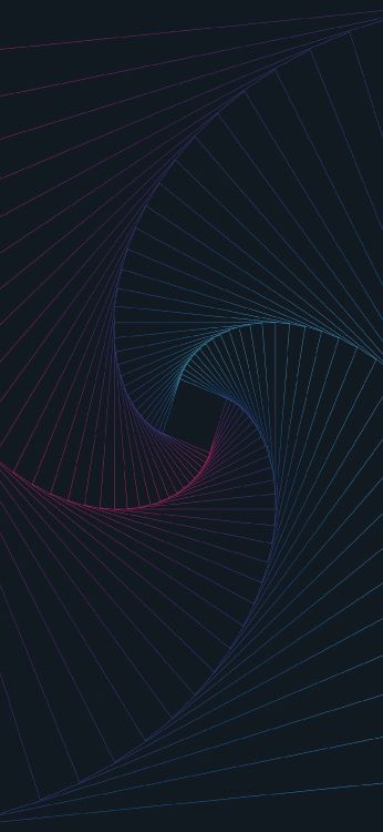 Обои атмосфера, узор, электрик, симметрия, круг в разрешении 1080x2340