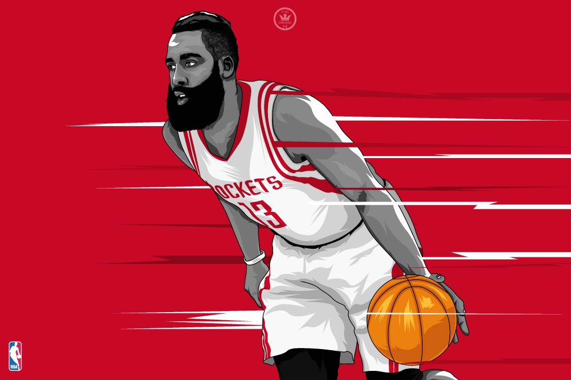 Обои Джеймс Харден, Баскетбол, Хьюстон рокетс, NBA, баскетболист в разрешении 14400x9600