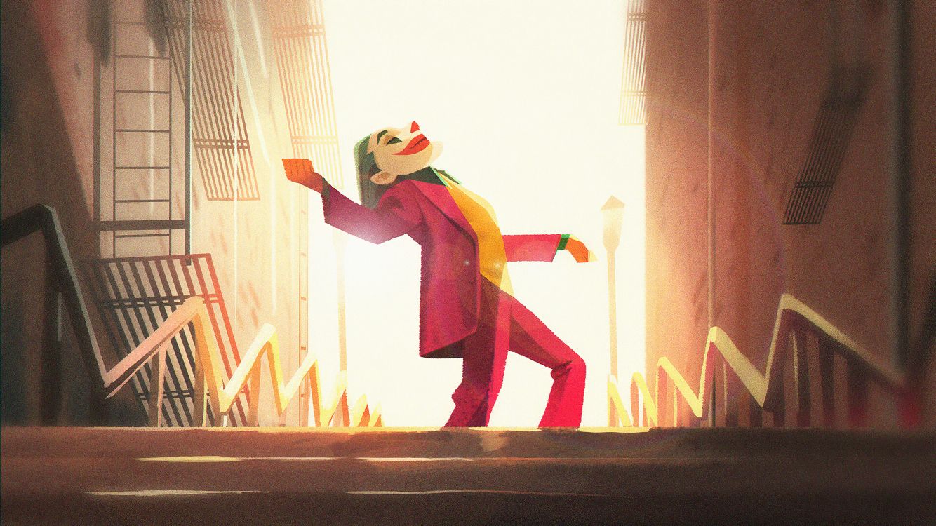 Обои Джокер, Харли Квинн, фан арт, арт, рисование в разрешении 3840x2158