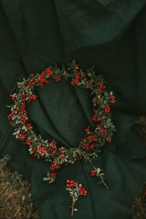 Обои цветочный дизайн, модный аксессуар, Рождественские украшения, венок, ювелирные изделия в разрешении 4912x7360