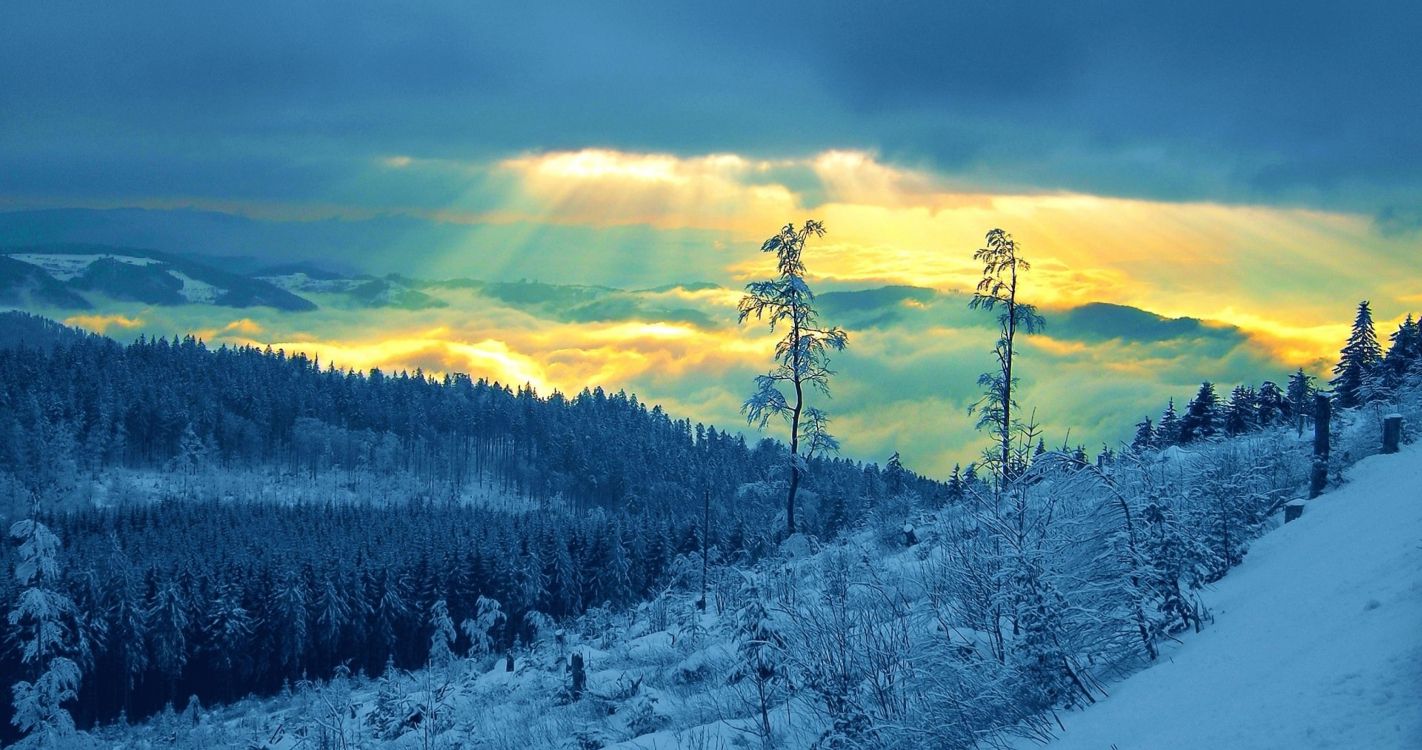 Обои зима, снег, облако, дикая местность, гора в разрешении 4096x2160