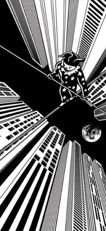 Обои оптический обман, иллюстрация, монохромный, белые, линия в разрешении 1080x2340