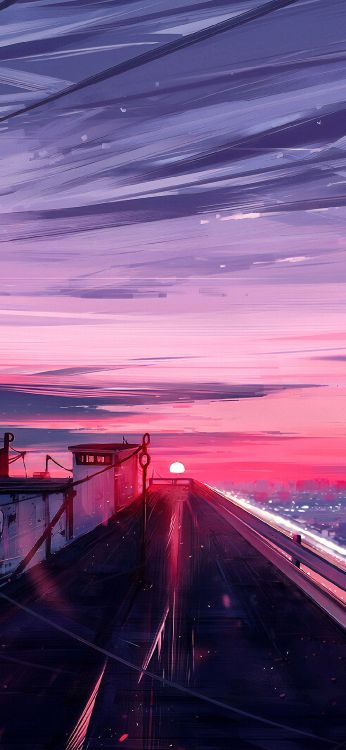 Обои арт, живопись, артист, облако, атмосфера в разрешении 1080x2340