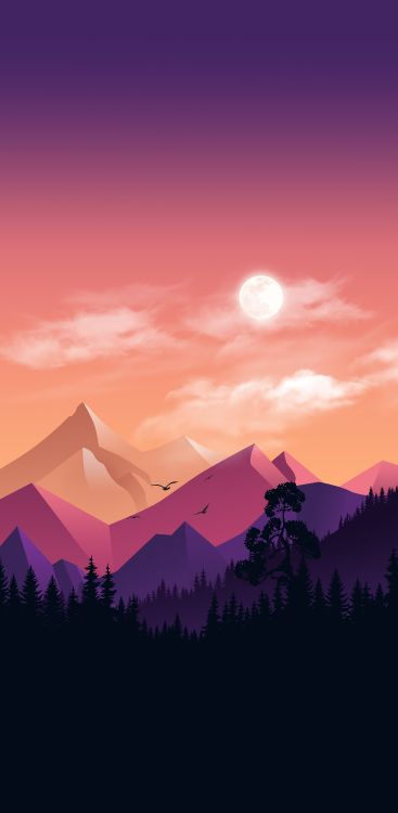 Обои облако, атмосфера, экорегион, гора, послесвечение в разрешении 2695x5500