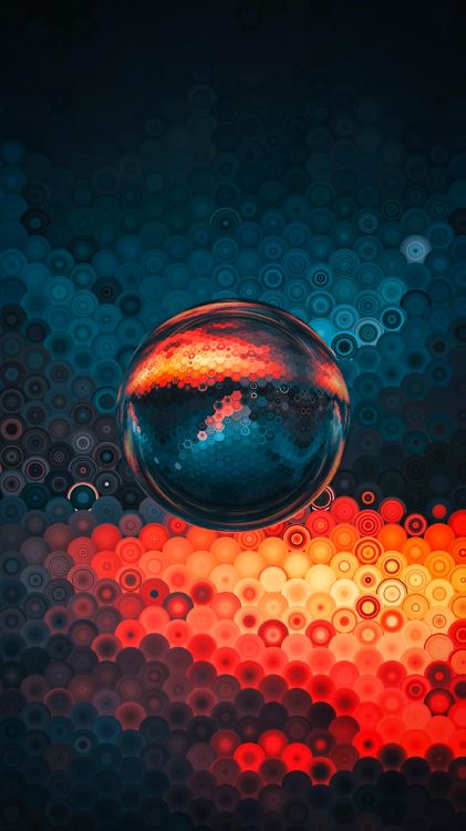 Обои красочность, красный цвет, Янтарь, Апельсин, мяч в разрешении 2597x4617