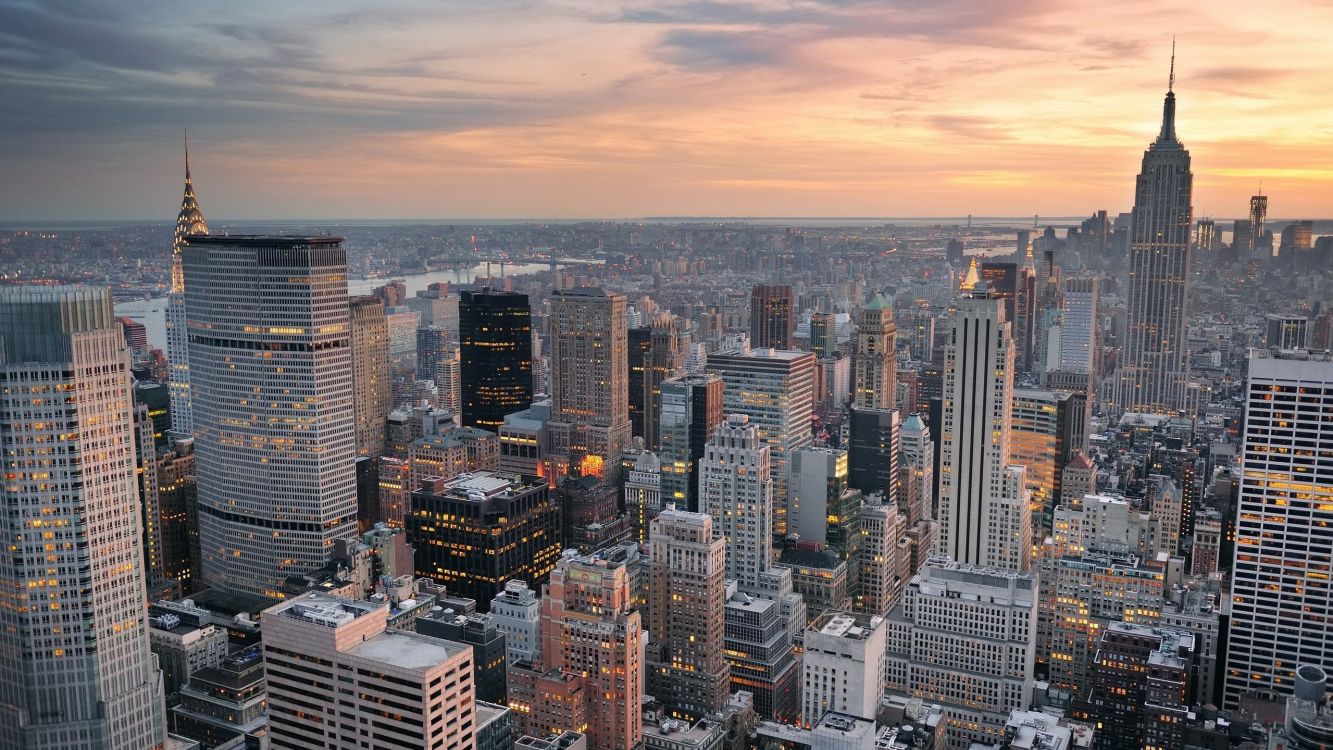 Обои город, городской пейзаж, городской район, метрополия, небоскреб в разрешении 2560x1440