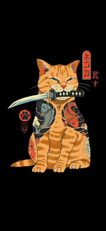 Обои катана винсент тринидад, футболка, арт, Redbubble, постер в разрешении 1385x3000